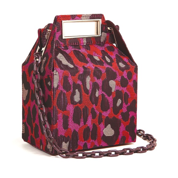 Pop & Suki Handbags - Pop & Suki Takeout Bag- Jacquard Leopard